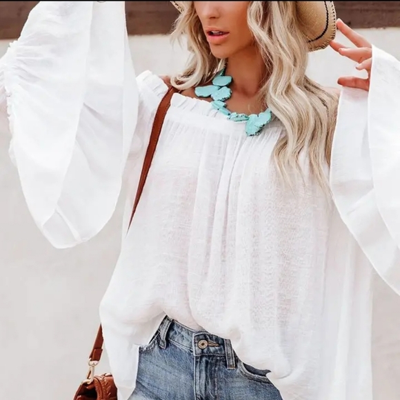 Boho Off Shoulder Top - Picture 3 of 6